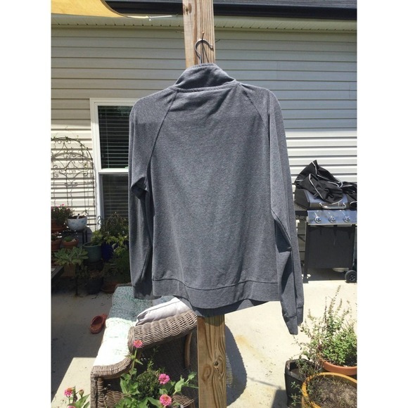 J. America vanity womens grey zip up jacket xxl Duke blue devils embroidered - Picture 5 of 11